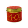 Geurkaars in een blik - Happy Birthday 40