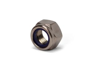 RVS Borgmoer DIN985 met metrisch schroefdraad