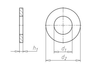 Technische tekening van carrosseriering DIN9021