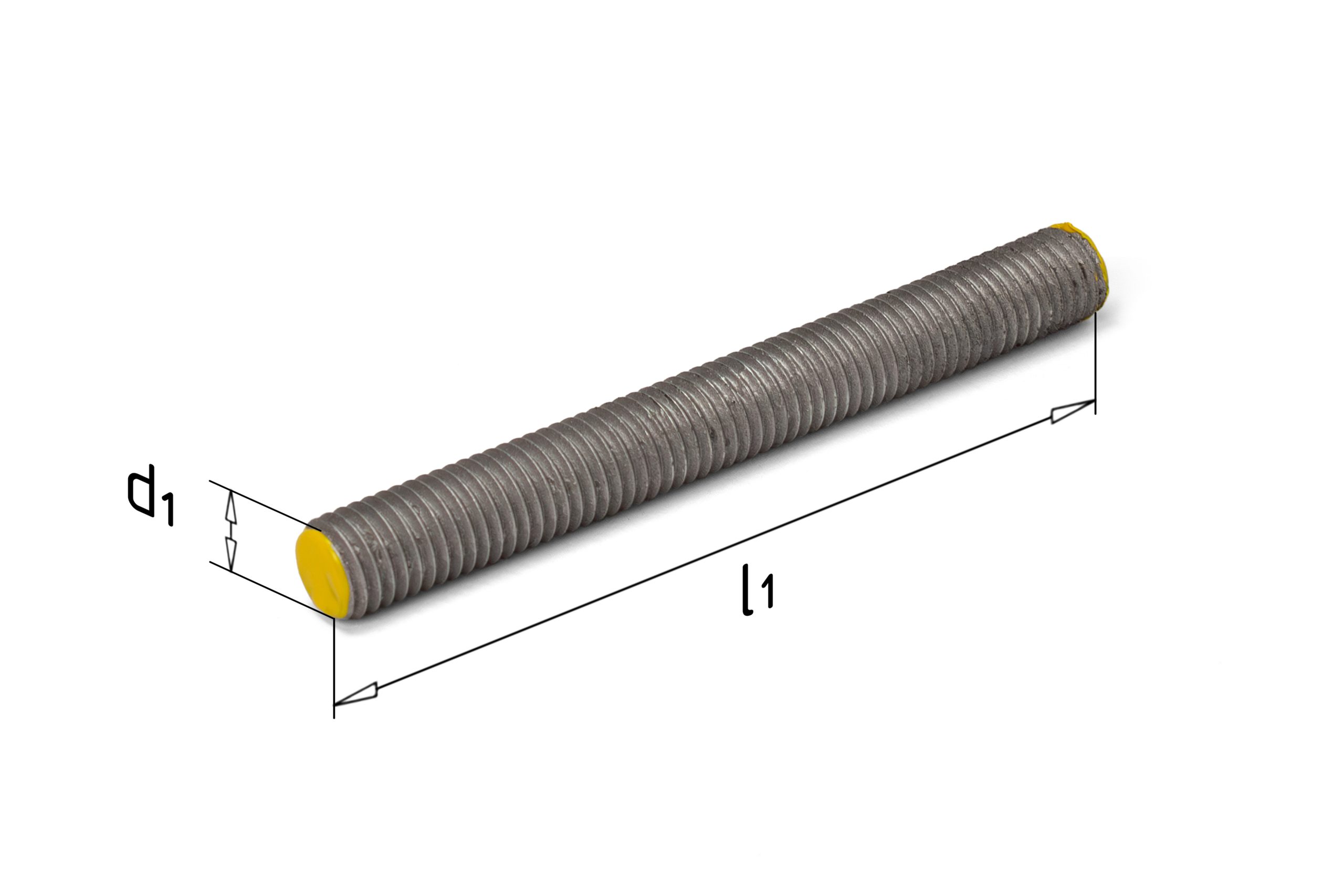 Draadstang 8.8 Thermisch verzinkt 1 meter D976 - M8 - Afbeelding 2