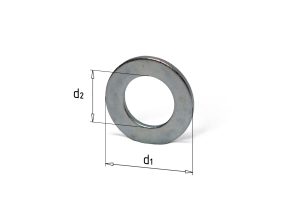 Sluitring elektrolytisch verzinkt DIN125 met maatvoering